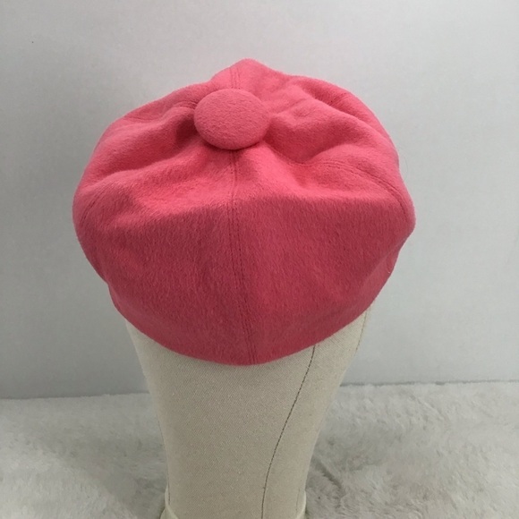 Eugenia Kim Women’s Wool Newsboy Style Cap Hat Hot Pink Casual No Size